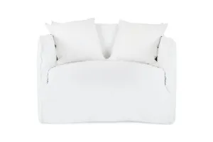 Bronte Love Seat, Grey, by Lounge Lovers by Lounge Lovers, a Chairs for sale on Style Sourcebook