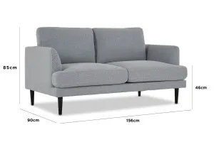 Alice 2 Seat Sofa, Florence Grey, by Lounge Lovers by Lounge Lovers, a Sofas for sale on Style Sourcebook