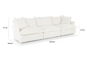 Toorak 4 Seat Sofa, Florence Marine, by Lounge Lovers by Lounge Lovers, a Sofas for sale on Style Sourcebook