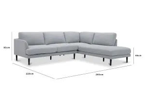 Alice Right Hand Corner Sofa, Grey, by Lounge Lovers by Lounge Lovers, a Sofas for sale on Style Sourcebook