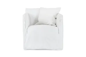 Bronte Modern Armchair, Linen Cassia, by Lounge Lovers by Lounge Lovers, a Chairs for sale on Style Sourcebook