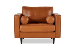 Draper Leather Armchair, Texas Rust, by Lounge Lovers by Lounge Lovers, a Chairs for sale on Style Sourcebook