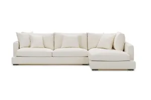 Long Beach Right Corner Sofa, White, by Lounge Lovers by Lounge Lovers, a Sofas for sale on Style Sourcebook