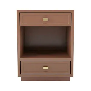 Logan Bedside Table - Small Mocha Mousse by CAFE Lighting & Living, a Bedside Tables for sale on Style Sourcebook