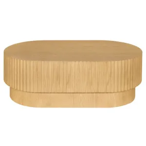Avery Oval Coffee Table - Natural Oak by CAFE Lighting & Living, a Coffee Table for sale on Style Sourcebook