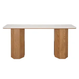 Barlow Marble Console Table - Natural Oak by CAFE Lighting & Living, a Console Table for sale on Style Sourcebook