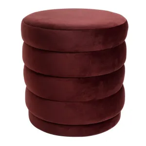 Demi Stool - Mulberry Velvet by CAFE Lighting & Living, a Ottomans for sale on Style Sourcebook