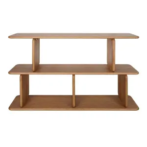 Tudor Oak Shelving Unit - 2 Tier Natural by CAFE Lighting & Living, a Wall Shelves & Hooks for sale on Style Sourcebook