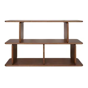 Tudor Oak Shelving Unit - 2 Tier Walnut by CAFE Lighting & Living, a Wall Shelves & Hooks for sale on Style Sourcebook