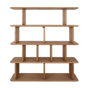 Tudor Oak Shelving Unit - 4 Tier Natural by CAFE Lighting & Living, a Wall Shelves & Hooks for sale on Style Sourcebook