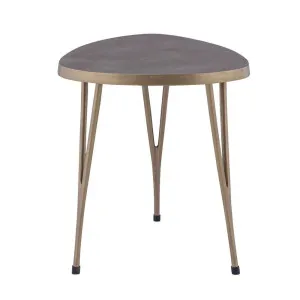 Leila Side Table - Antique Brass by CAFE Lighting & Living, a Side Table for sale on Style Sourcebook
