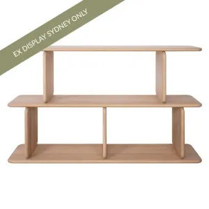 Tudor Oak Shelving Unit - 2 Tier Natural - OUTLET NSW by CAFE Lighting & Living, a Cabinets, Chests for sale on Style Sourcebook