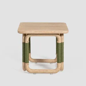 Vita Outdoor Undercover Side Table Natural & Green ETA 04/04/2026 by Florabelle Living, a Tables for sale on Style Sourcebook