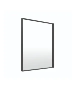 Milan Metal Black Frame Bathroom Mirror 75cm x 90cm No Demister by Luxe Mirrors, a Mirrors for sale on Style Sourcebook