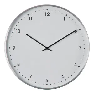 Helsinki Clock 40cm in Silver by OZ Design, a Clocks for sale on Style Sourcebook