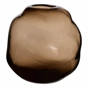 Miya Vase Large 21x20.5cm in Brown by OZ Design, a Vases & Jars for sale on Style Sourcebook