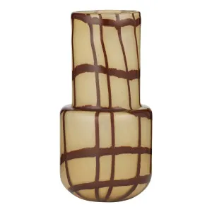 Gannon Vase 17x34cm in Ivory / Chocolate by OZ Design, a Vases & Jars for sale on Style Sourcebook