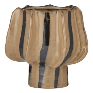 Preston Pot Large 26x24cm in Taupe / Black by OZ Design, a Baskets, Pots & Window Boxes for sale on Style Sourcebook