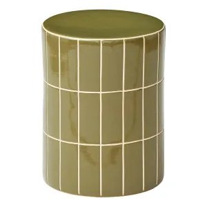 Boyd Stool 33x44cm in Olive by OZ Design, a Stools for sale on Style Sourcebook