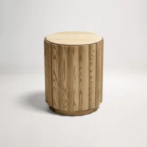 Rune Side Table, Travertine, by Lounge Lovers by Lounge Lovers, a Side Table for sale on Style Sourcebook