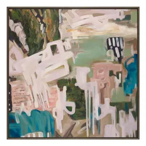 Tide & Terrain Box Framed Canvas in 104 x 104cm by OZ Design, a Painted Canvases for sale on Style Sourcebook