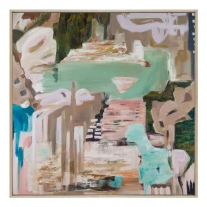 Earth & Sky Box Framed Canvas in 164 x 164cm by OZ Design, a Painted Canvases for sale on Style Sourcebook