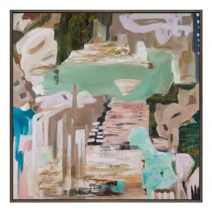 Earth & Sky Box Framed Canvas in 85 x 85cm by OZ Design, a Painted Canvases for sale on Style Sourcebook