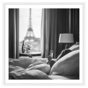 Parisian Morning Framed Print in 95 x 95cm by OZ Design, a Prints for sale on Style Sourcebook