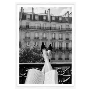 Balcony Parisian Framed Print in 61 x 84cm by OZ Design, a Prints for sale on Style Sourcebook