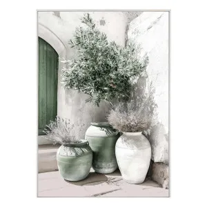 Sunlit Vessels Box Framed Canvas in 94 x 132cm by OZ Design, a Painted Canvases for sale on Style Sourcebook