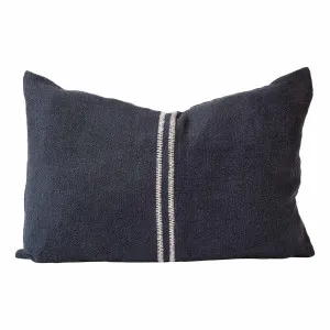 Orion Feather Fill Cushion 60x40cm in Midnight /White by OZ Design, a Cushions, Decorative Pillows for sale on Style Sourcebook