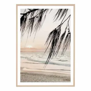 Wategos Sunset Framed Print in 33 x 45cm by OZ Design, a Prints for sale on Style Sourcebook