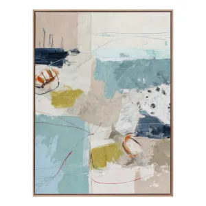 Chalk & Citrus Design 2 Portrait Box Framed Canvas in 78 x 103 cm by OZ Design, a Painted Canvases for sale on Style Sourcebook