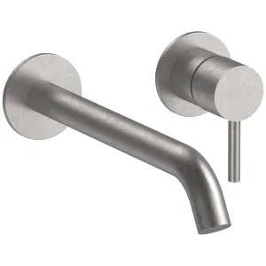 Fantini Nostromo 200m Spout Wall Basin Mixer - Raw Metal PVD NOSWB200NPRM by Fantini, a Kitchen Taps & Mixers for sale on Style Sourcebook
