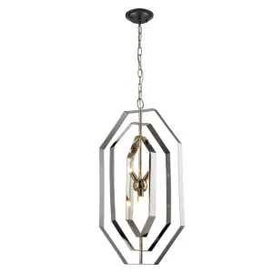 CLA Orbita Hexagonal Pendant (G9) - Nickel & Stainless Steel by Compact Lamps Australia, a Lighting for sale on Style Sourcebook