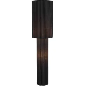 Telbix Alcona Ribbed Fabric Sculptural Floor Lamp - Black by Telbix, a Lamps for sale on Style Sourcebook