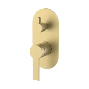 Lina Wall/Shower Mixer W Divertor Trim Kit Brushed Gold by Haus25, a Laundry Taps for sale on Style Sourcebook