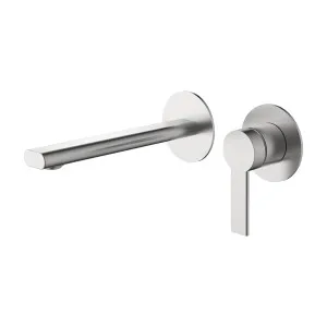 Lina Wall Basin Set 200 Trim Kit Brushed Nickel by Haus25, a Bathroom Taps & Mixers for sale on Style Sourcebook
