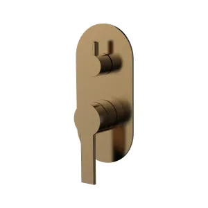 Lina Wall/Shower Mixer W Divertor Trim Kit Brushed Copper by Haus25, a Laundry Taps for sale on Style Sourcebook