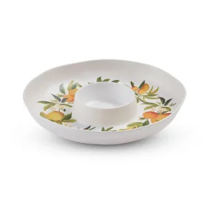 Melamine Citrus Grove Chip Dip Platter 33x32x5cm by Madras Link, a Salad Bowls & Servers for sale on Style Sourcebook