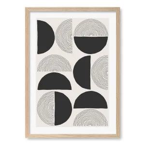 Circle Lines Cluster Framed Art Print by Profile Australia, a Prints for sale on Style Sourcebook