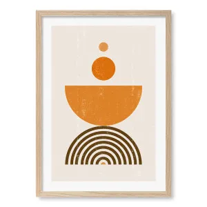 Orange Boho Sun Bowl Framed Art Print by Profile Australia, a Prints for sale on Style Sourcebook