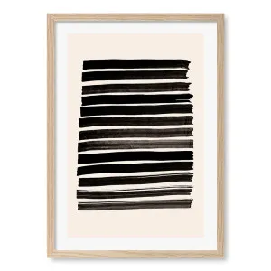 Stripes Beige Framed Art Print by Soul Studio II by Profile Australia, a Prints for sale on Style Sourcebook