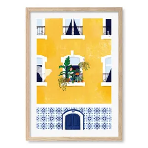 Lisbon Yellow Framed Art Print by Profile Australia, a Prints for sale on Style Sourcebook