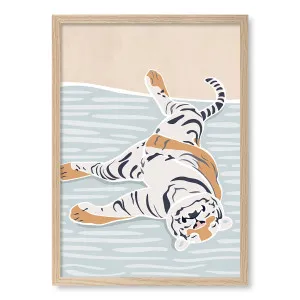 Sleeping Tiger Framed Art Print by Profile Australia, a Prints for sale on Style Sourcebook