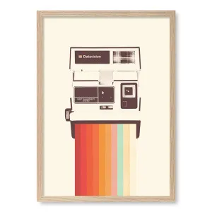 Retro Rainbow Camera Framed Art Print by Profile Australia, a Prints for sale on Style Sourcebook