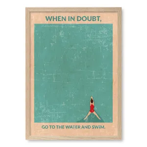 Dive Into Serenity Framed Art Print by Jon Downer by Profile Australia, a Prints for sale on Style Sourcebook