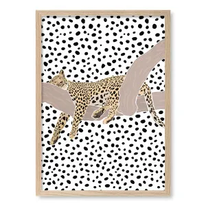 Sleeping Leopard Framed Art Print by Profile Australia, a Prints for sale on Style Sourcebook