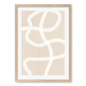 White Brush Stroke 1 Framed Art Print by Elena Ristova by Profile Australia, a Prints for sale on Style Sourcebook