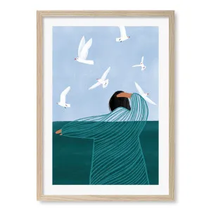 Seaside Serenity Framed Art Print by Bea Muller by Profile Australia, a Prints for sale on Style Sourcebook